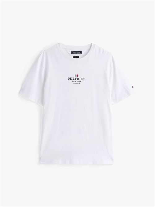 t-shirt man white TOMMY HILFIGER | MW0MW38980YBR